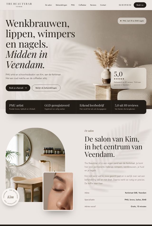 Ontwerp voor The Beautybar